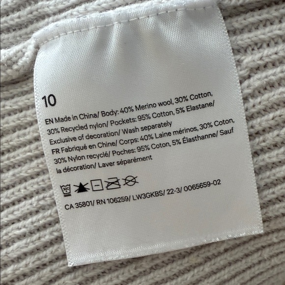 Lululemon Athletica Merino Wool-blend Ribbed Long Wrap Sweater - Picture 5 of 5